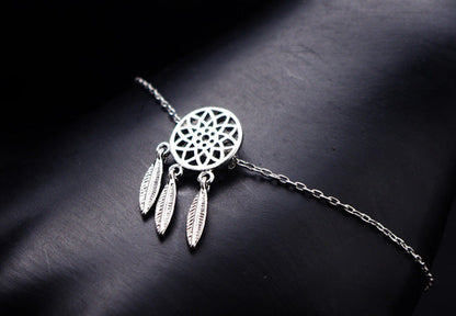 Hollow feather bracelet pendant earrings ring set