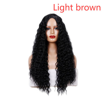 Medium Long Curly Hair Wave Synthetic Wigs