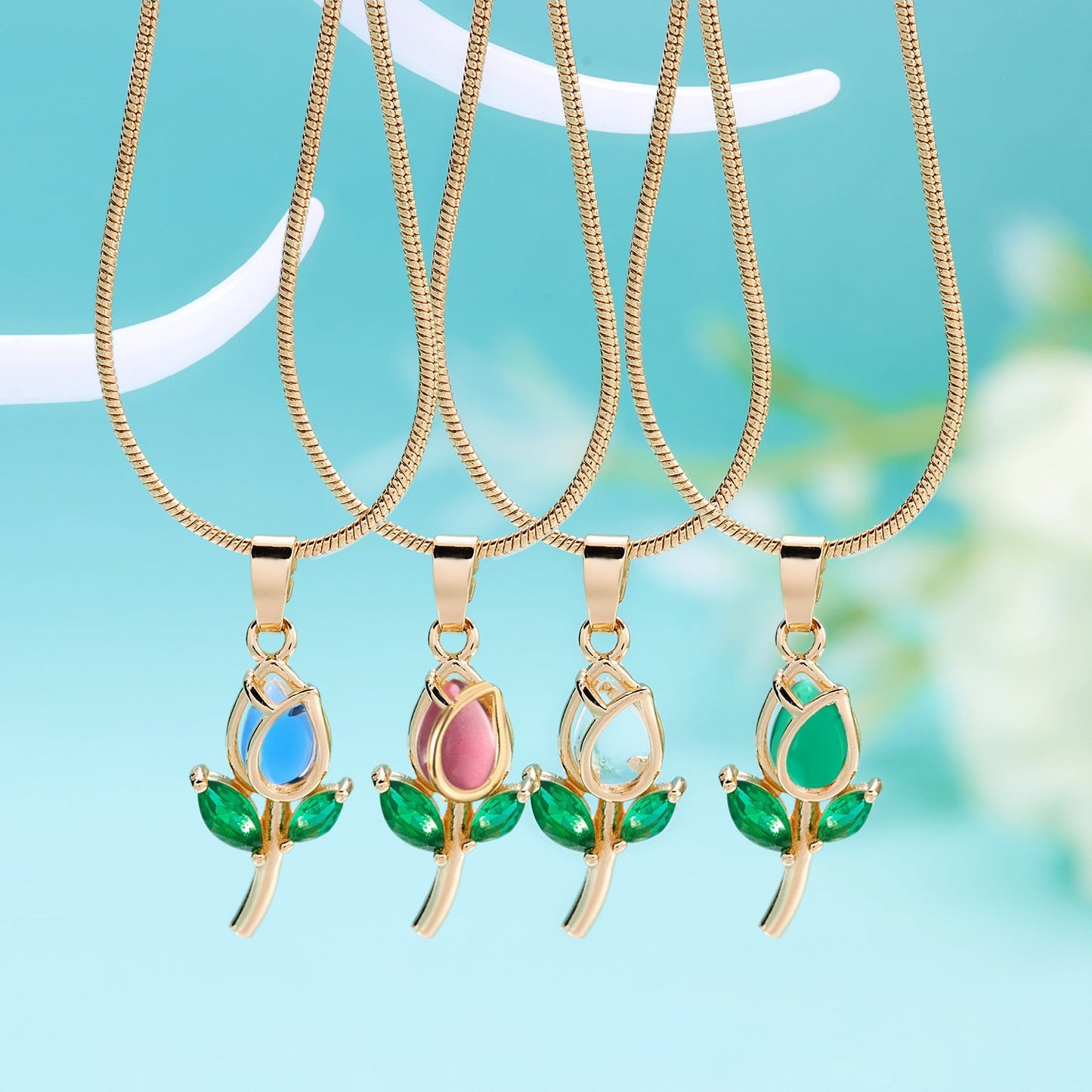 Elegant Tulip Necklace For Women