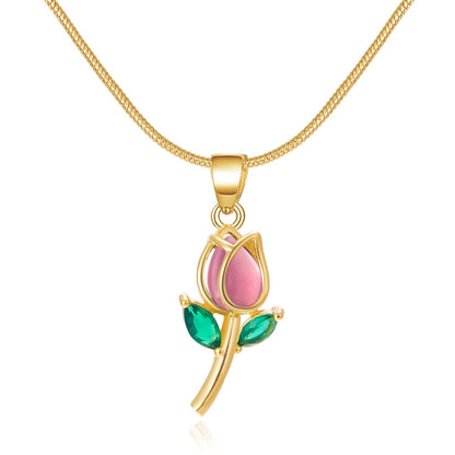 Elegant Tulip Necklace For Women