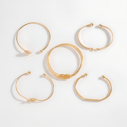 Knotted™ | Gold Elegance Bracelet Set