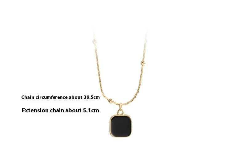 Fashion Geometry Pattern Square Necklace For Women