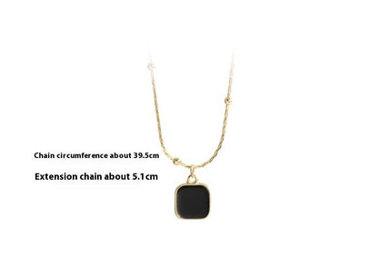 Fashion Geometry Pattern Square Necklace For Women