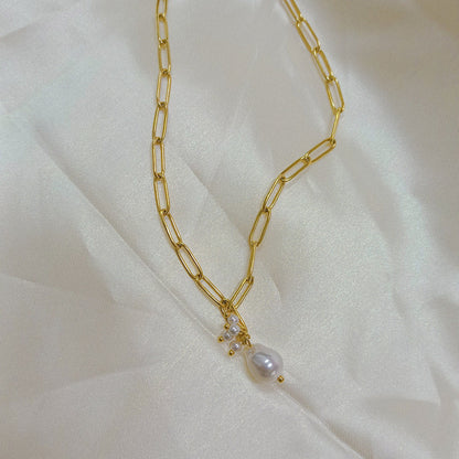 Cross Chain Stainless Steel Necklace For Women