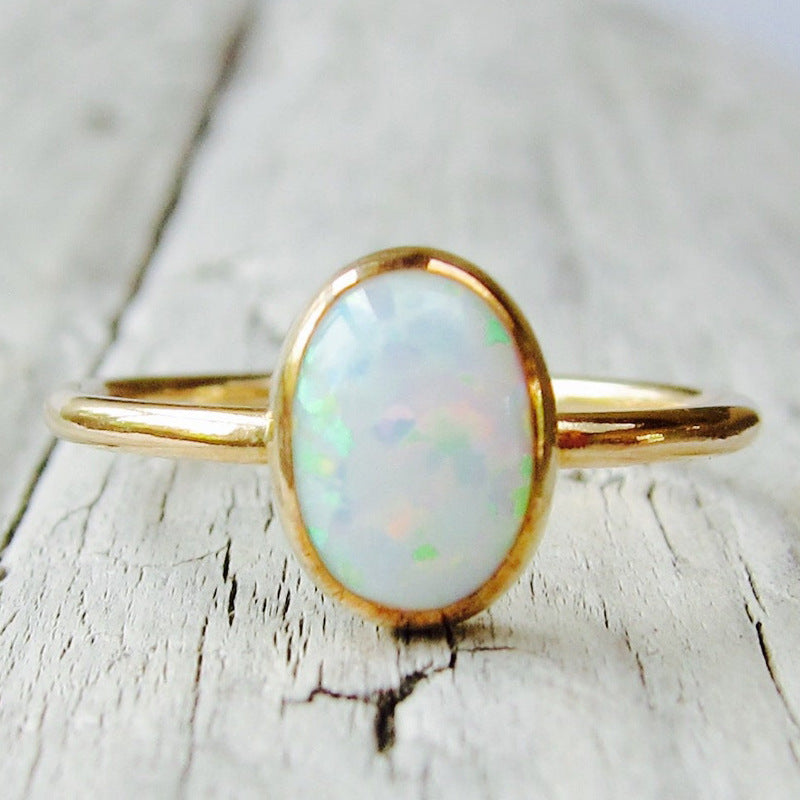 Gold Opal Ring For Women Rings