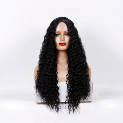 Medium Long Curly Hair Wave Synthetic Wigs