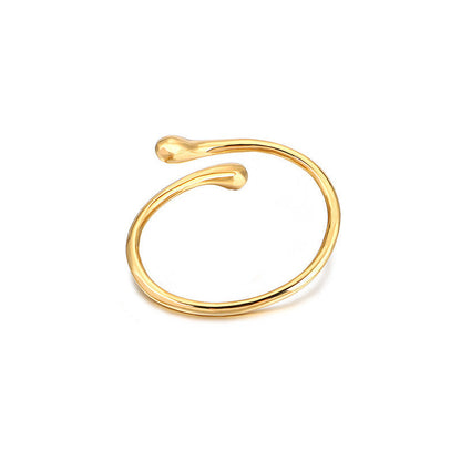 Water Drop Suit Simple Daily Fashion Necklace Earrings Bracelet Ring Suit