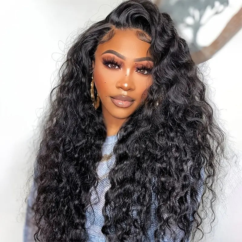 Fashion Front Lace Wigs With Small Curly Hair African Natural & Fluffy Chemical Fiber