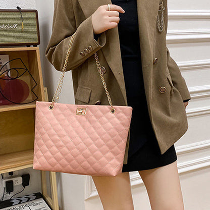 Women's Lingge Shopping Shoulder Bag Small Chains Handbags