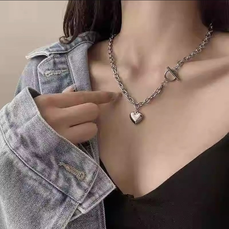 Double-layer Twin Love Necklace For Women