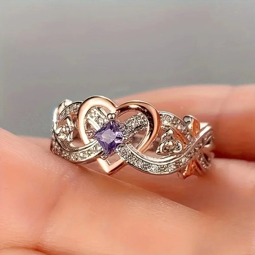 Violetheart Gold & Silver Ring | Mixed Gold