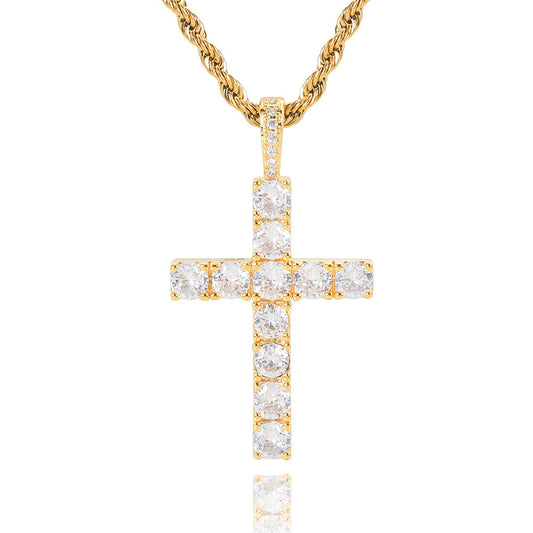 Cross necklace | Gold