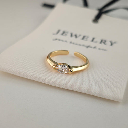 Aya Sterling Ring | Gold