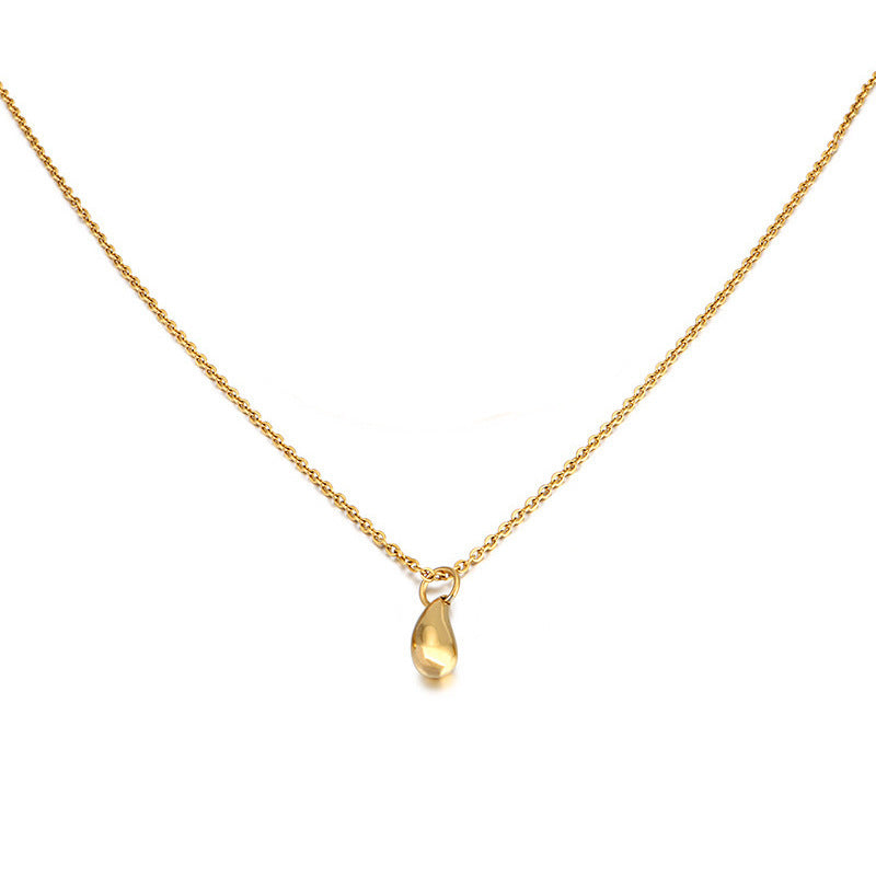 Water Drop Suit Simple Daily Fashion Necklace Earrings Bracelet Ring Suit