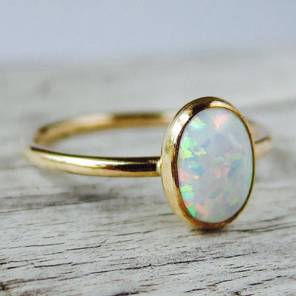 Gold Opal Ring For Women Rings