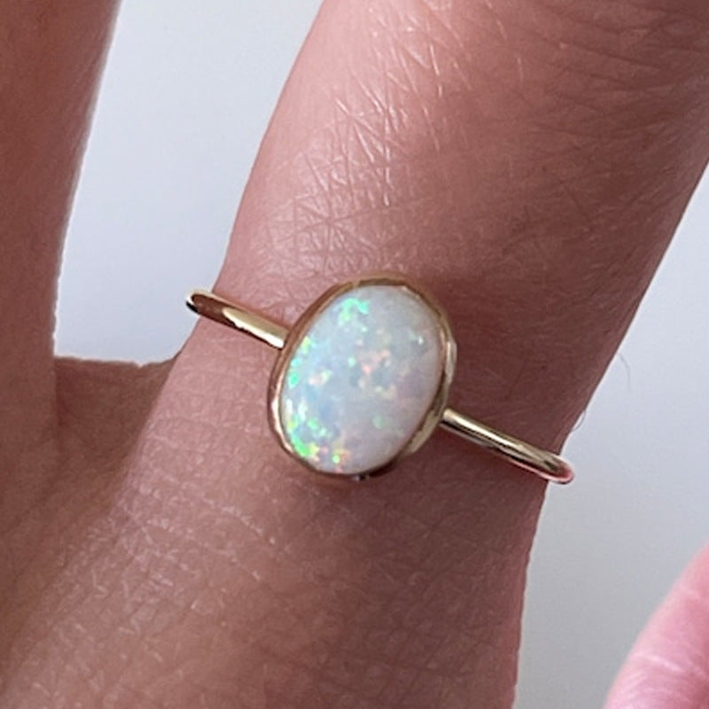 Gold Opal Ring For Women Rings