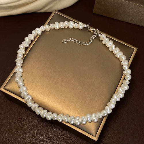 Exquisite Pearl Necklace | White Gold