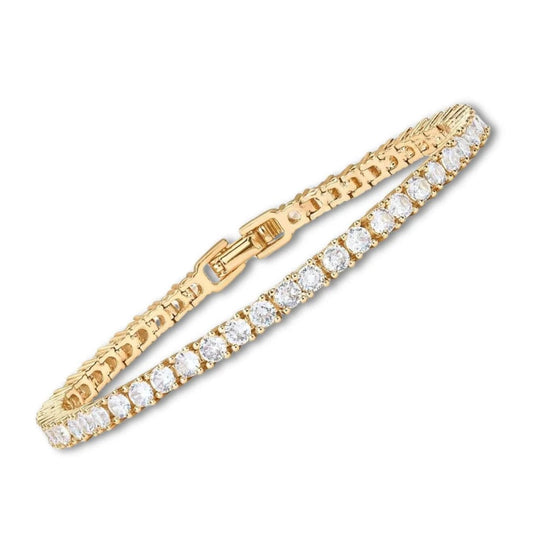 Lustra™ | Gold Moissanite Tennis Bracelet