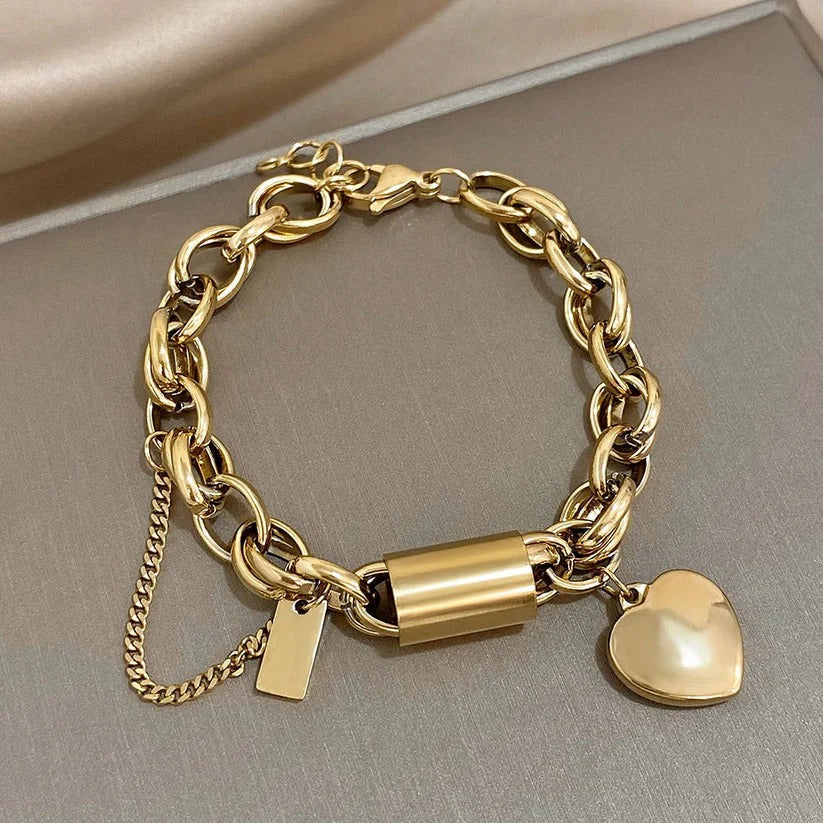 Heartened™ | Gold Chunky Bracelet