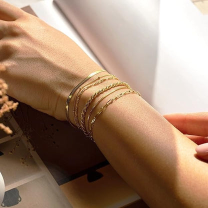 Vernetta™ | Gold Bracelet Set